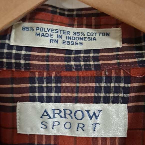 Vintage 1970s  Arrow Sport Shirt Short Sleeve - Picture 3 of 3